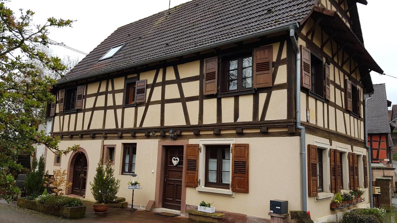 Gite Au Petit Ruisseau-Etage Et Combles-Maison Alsacienne 4 Personnes 4 Nuitees Minimum Langensoultzbach Exteriér fotografie