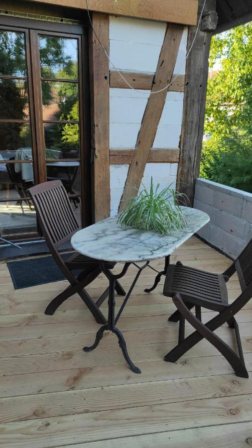 Gite Au Petit Ruisseau-Etage Et Combles-Maison Alsacienne 4 Personnes 4 Nuitees Minimum Langensoultzbach Exteriér fotografie
